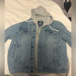 Mens Hooded Denim Jacket